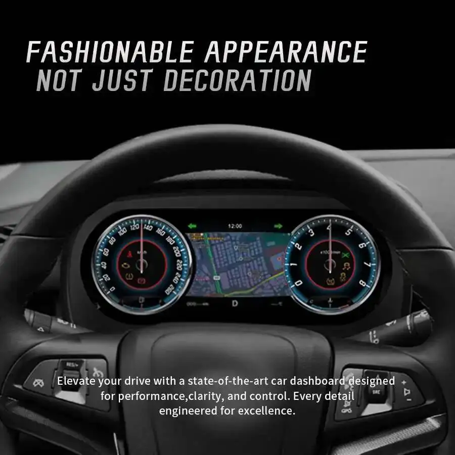 Upgrade Smart Cluster Colorful with carplay For Chevrolet Malibu 2009-2014 Speedometer Instrument Cluster New Car LCD Instrument