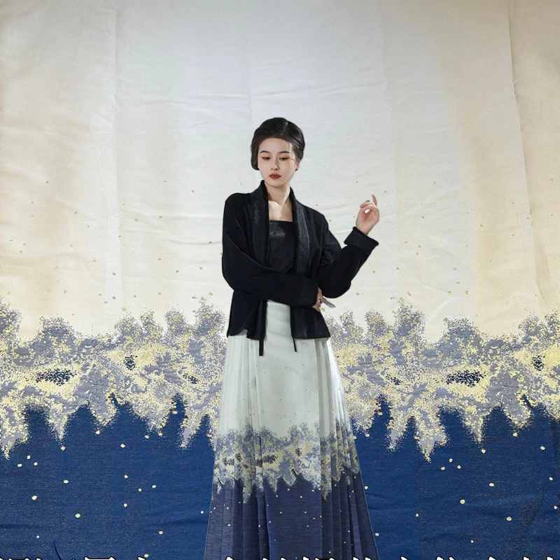 

Жаккардовая ткань Полиэстер Материал Креативная дизайнерская одежда Ткани на метр Оптовая продажа Ткань для шитья своими руками по дворам