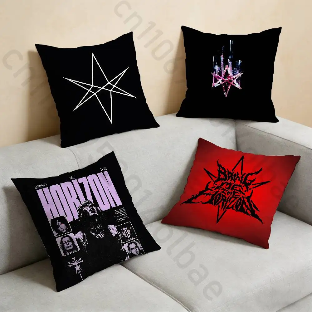 

B-Bring Me The Horizon pillowcase casual style decoration, suitable for home decoration (excluding pillow core)