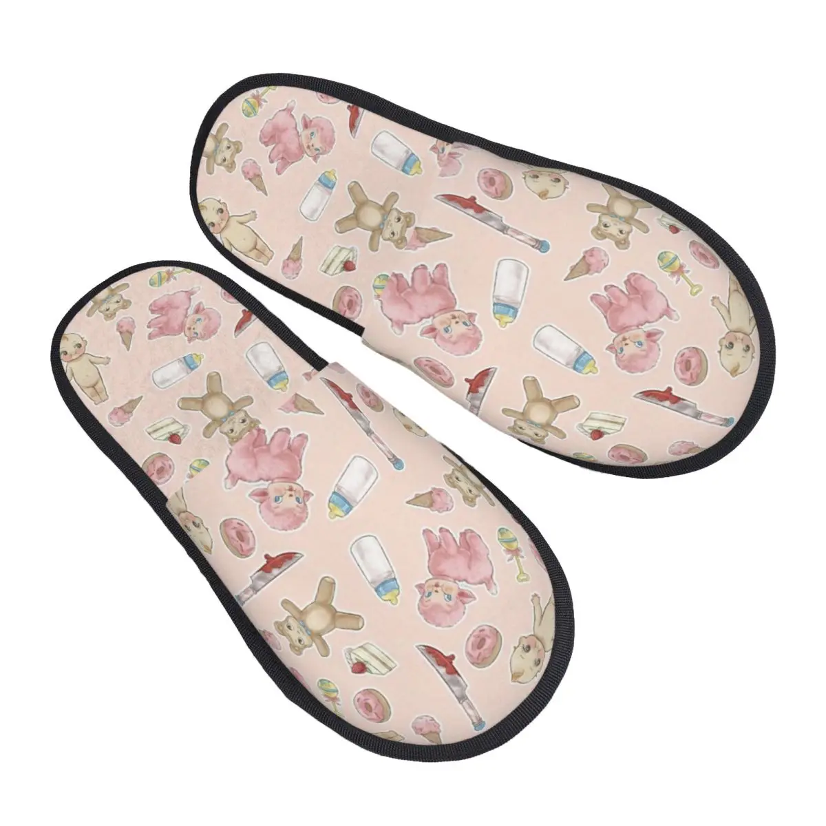 Zapatillas de casa de invierno, accesorios para fanáticos de la gira de puertos, zapatillas de piel para el hogar, toboganes para dormitorio, Melanie Martinez, chanclas suaves antideslizantes