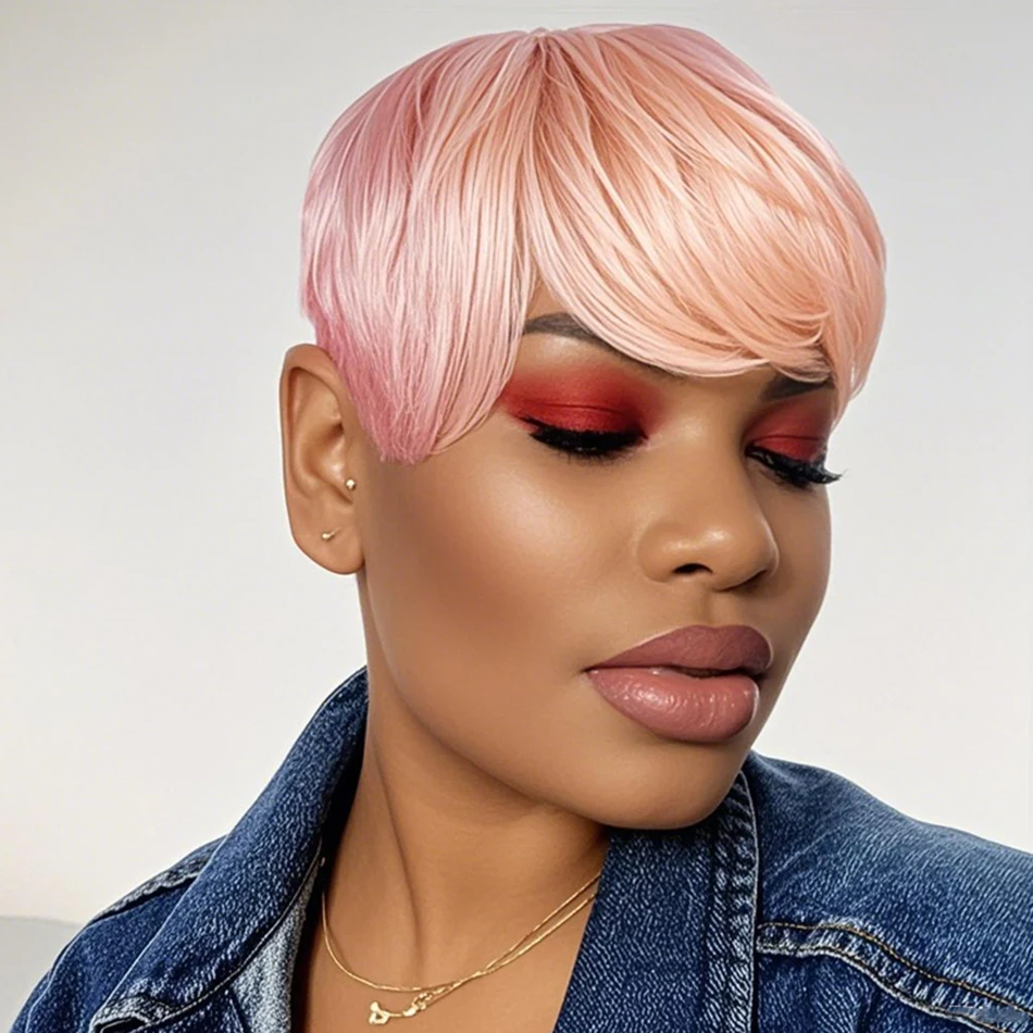 layered-short-straight-pixie-cut-human-hair-wig-with-fringe-ombre-pink-remy-peruvian-human-hair-wig-with-bangs-full-machine-made