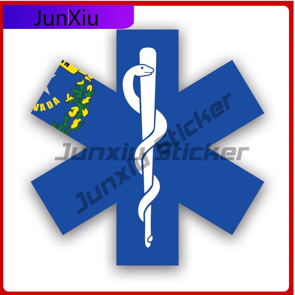 

Nevada Star Of Sun Resistant Waterproof Anime Style For Motorcycle Bumper Laptop No Residue Self Adhesive Decoration Rear