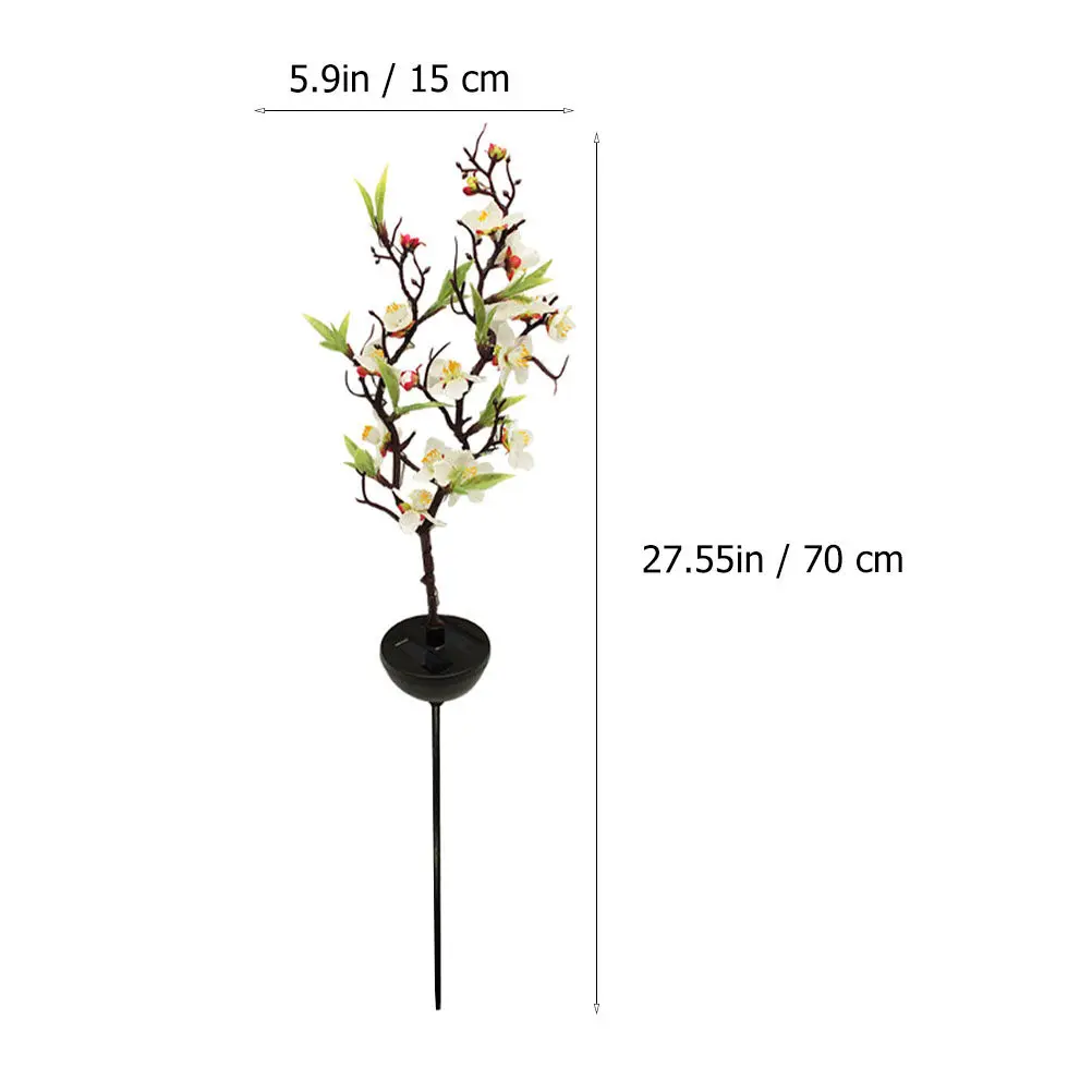 1Pcs Garden Solar Flower Light Creative Lawn Ground Inserting Lamp Yard Decor Solar Lawn Light Outdoor Garden Flower Lamp