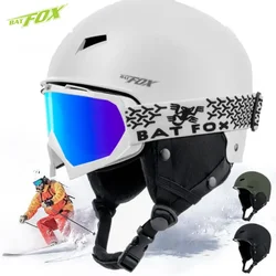 BATFOX Ski Helmet Half-covered Anti-impact Safety Snow Skiing Protective Unisex Helmet Snow Skating