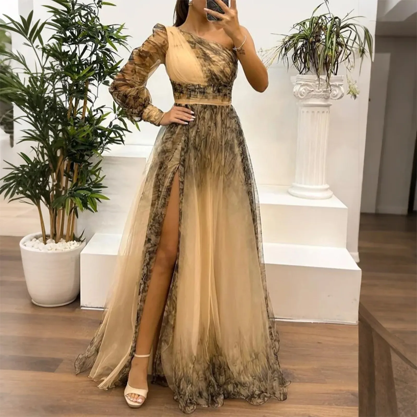 Women'S Summer Dress Mesh Printed Suspender Holiday Casual Party Dress Summer Dresses Woman Vestidos Elegantes Para Mujer Robe