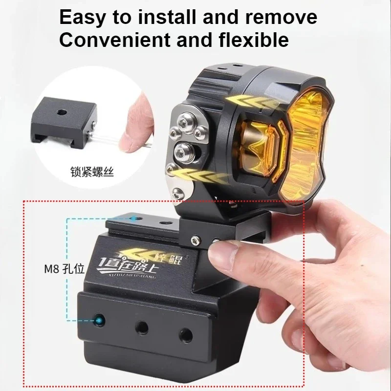 For Beijing BJ60 Car A-Pillar Quick-Release Dual Lamp Bracket Modified Front Hood LED Spotlight Expansion Stand Accessories