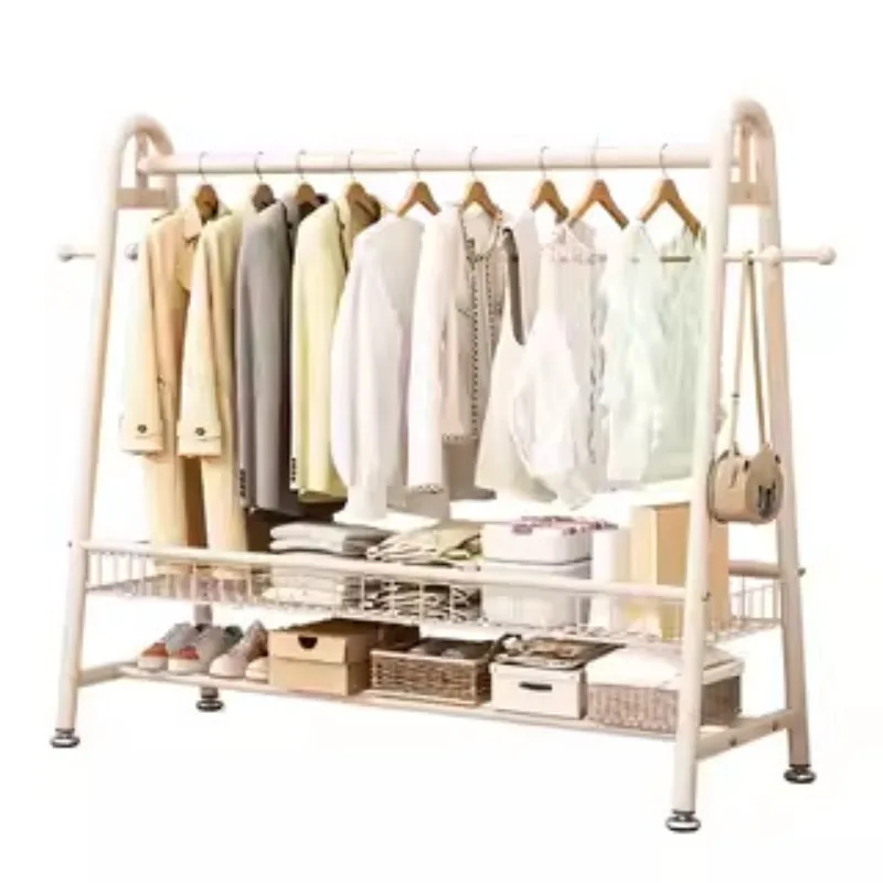 

Simple coat rack Floor-to-ceiling indoor drying rack Storage Home bedroom Hanging clothes