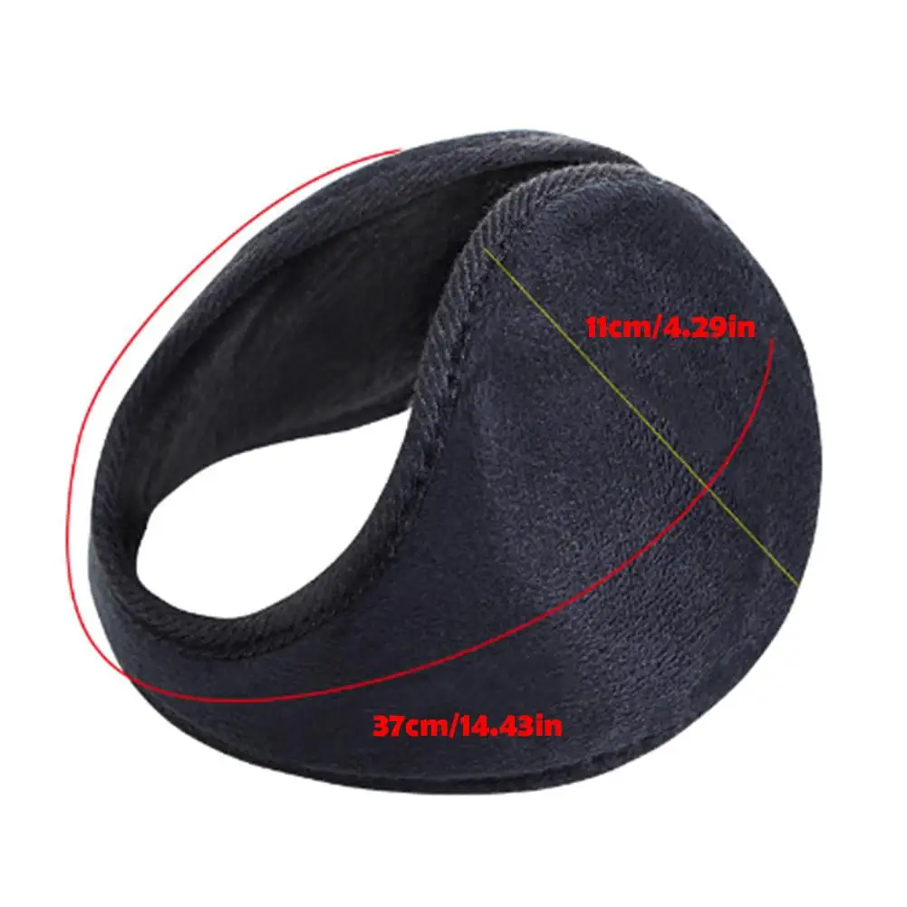 Verdicken Winter Unisex Kopfhörer Fleece Wärmer Ohrenschützer Warme Plüsch Tuch Ohrenschützer Abdeckung Ohrenwärmer Earlap Wärmer Gehörschutz – Detail 8