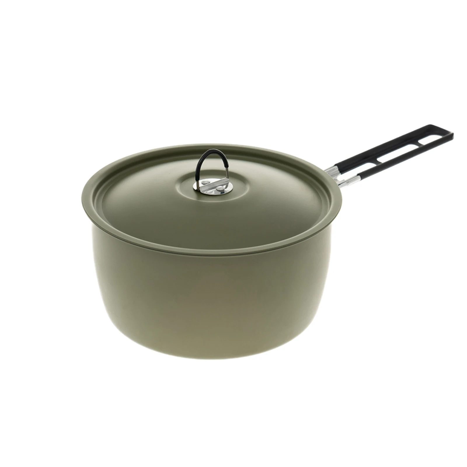 

Camping Cookware Kit 3-IN-1 Non-Stick Lightweight Camping Pot And Fry Pan Kettle Stackable Aluminum Alloy With Folding Handle