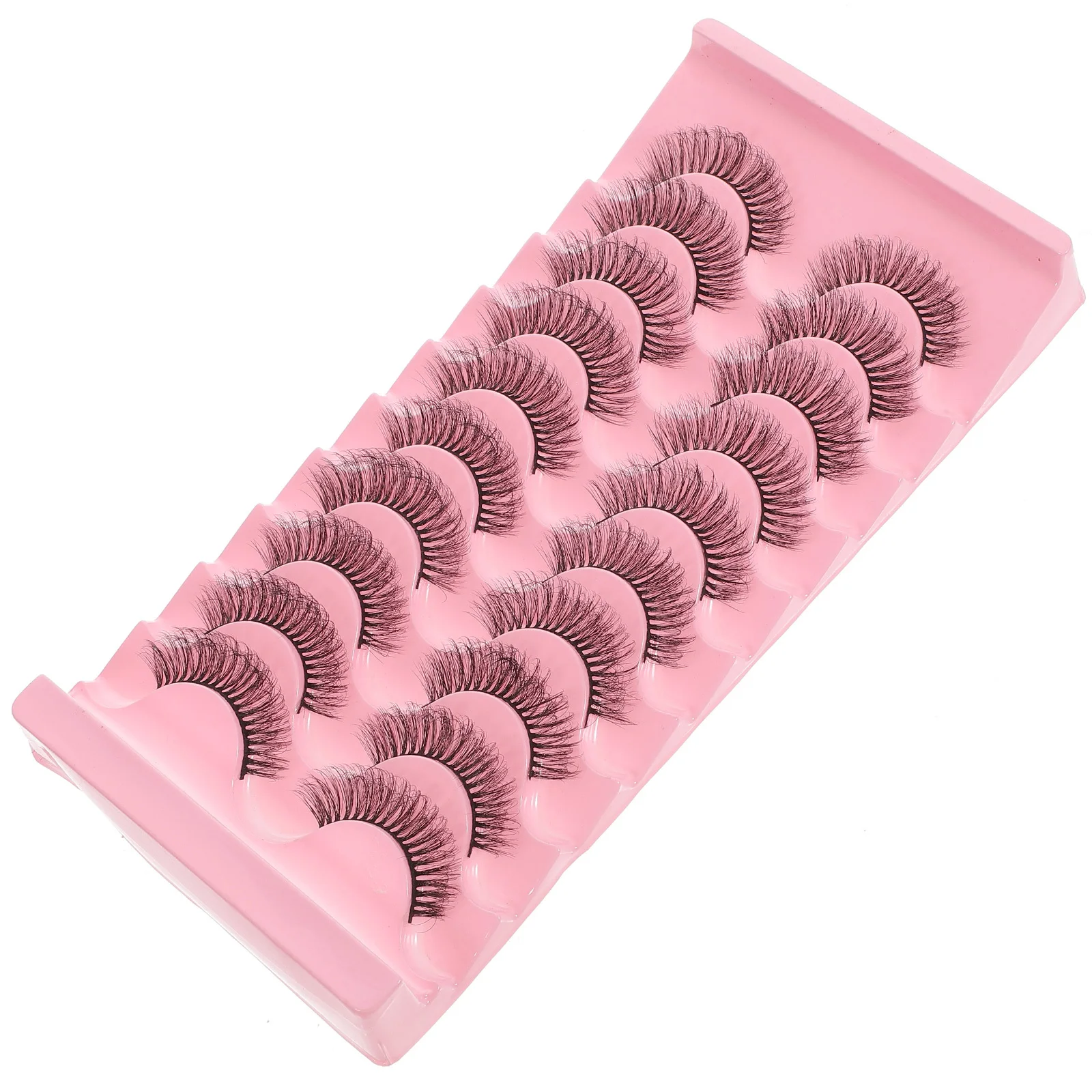 10 أزواج من الرموش الصناعية، وصلات رموش كاملة، مظهر طبيعي للنساء، مجموعة رموش اصطناعية طويلة، إكسسوارات تجميل للمكياج #6