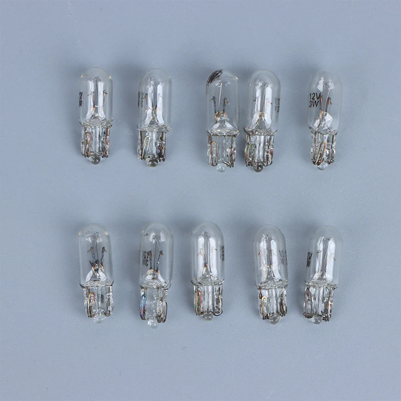 12V 3W T6.5 10Pcs Bulb Car Dashboard Instrument Panel Light Indicator Light Automotive Products Car Accessories