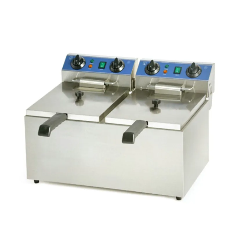 Hot Sale High Productivity Double Tank Commercial Use Multi Function Electric Deep Fryer