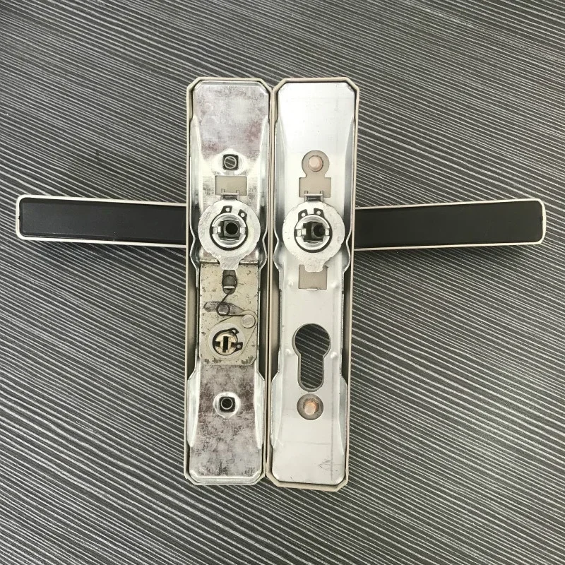 Bathroom Plastic Steel Glass Door Lock, Swing Door, Aluminum Alloy Door Lock with Key