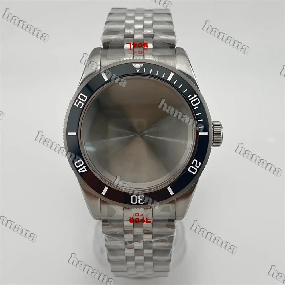 Корпус часов NH35, 39 мм, серебряный куполообразный сапфировый кристалл BB58, корпус из нержавеющей стали, подходит для механизма NH34A NH36A ETA2824 PT5000