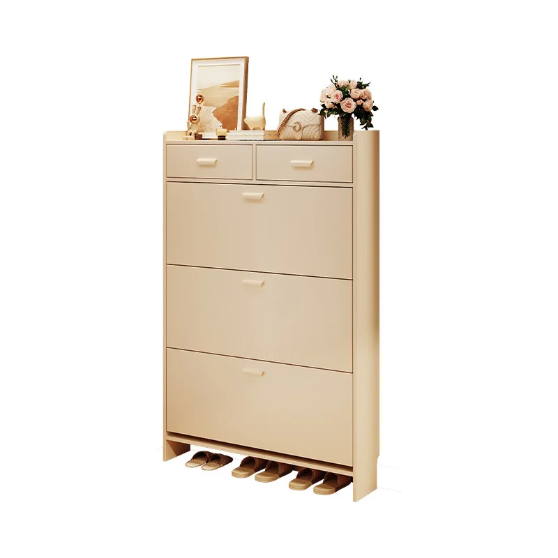 

Ultra-thin shoe cabinet, household tipping bucket type at the door, simple entry against the wall, large-capacity storage cabine
