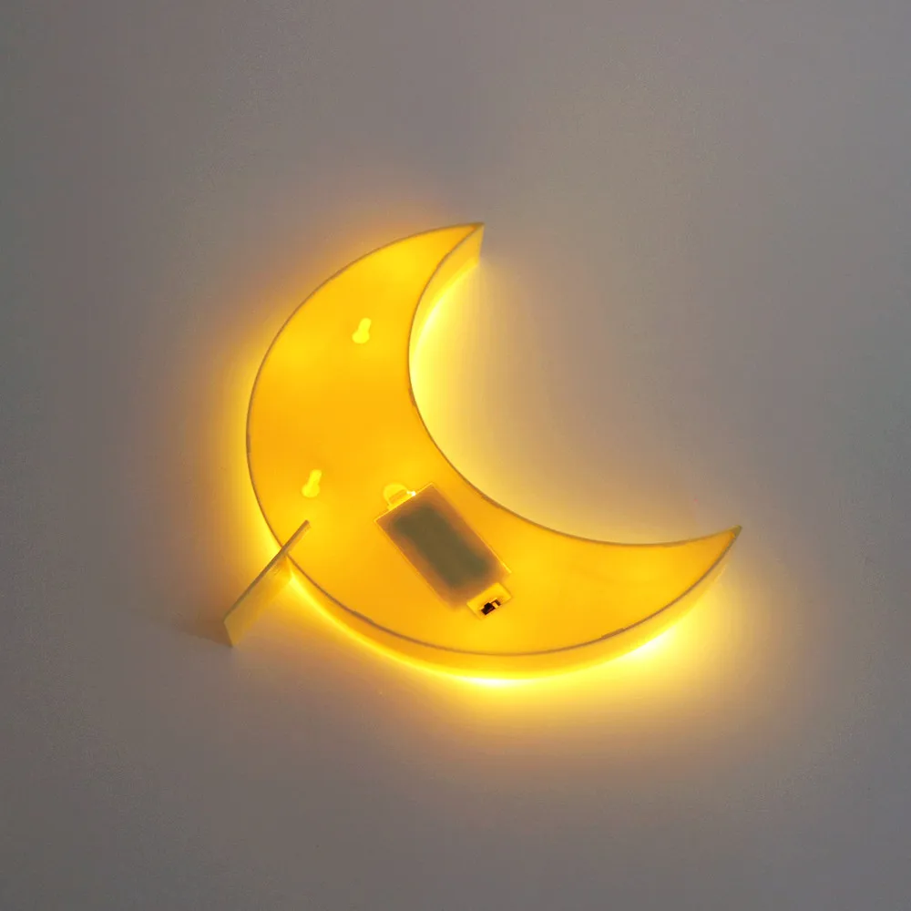 3D LED Night Light Star Moon Kids Bedroom Indoor Lighting Decor Lamp for Home Living Room Bedroom Night Lighting Creative Gift