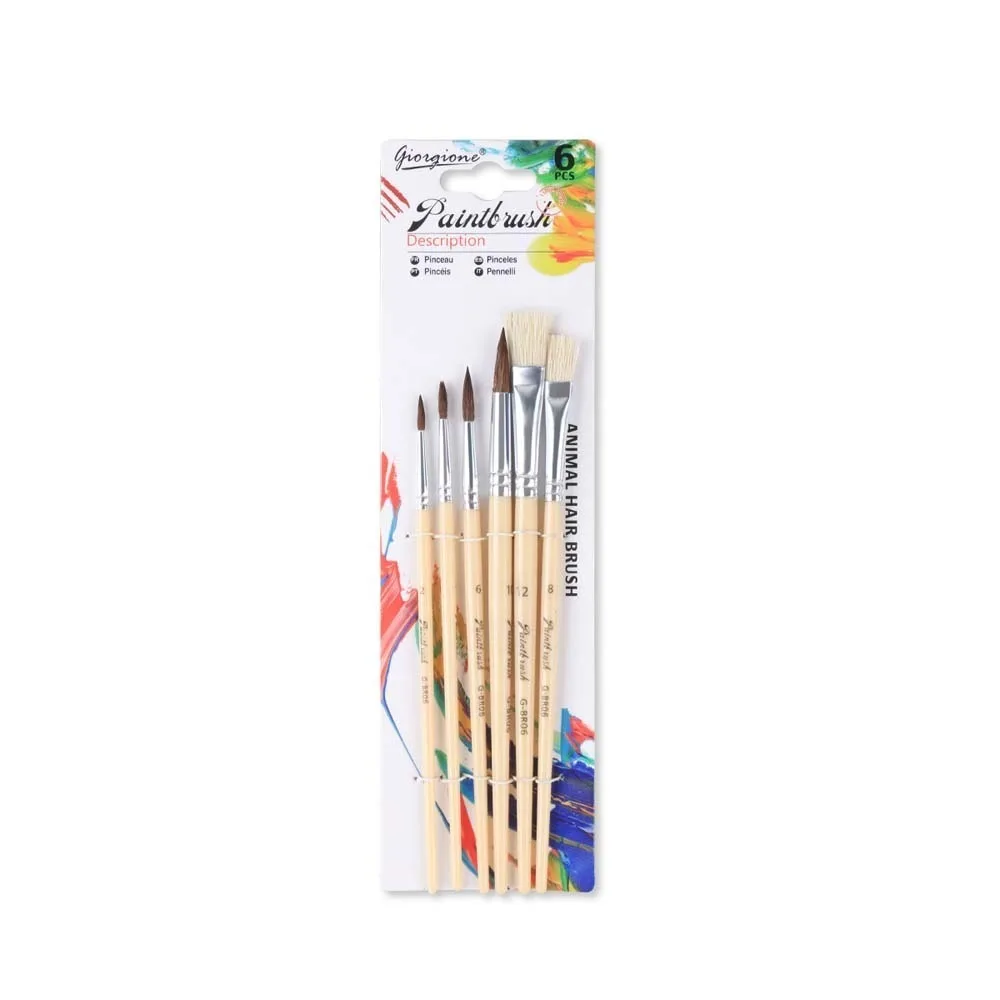 12pcs Handmade Soft Fiber Paint Brush Set Plastic Soft Grip Nylon Painting Pen Traditional Lightweight Hook Line Pen Writing