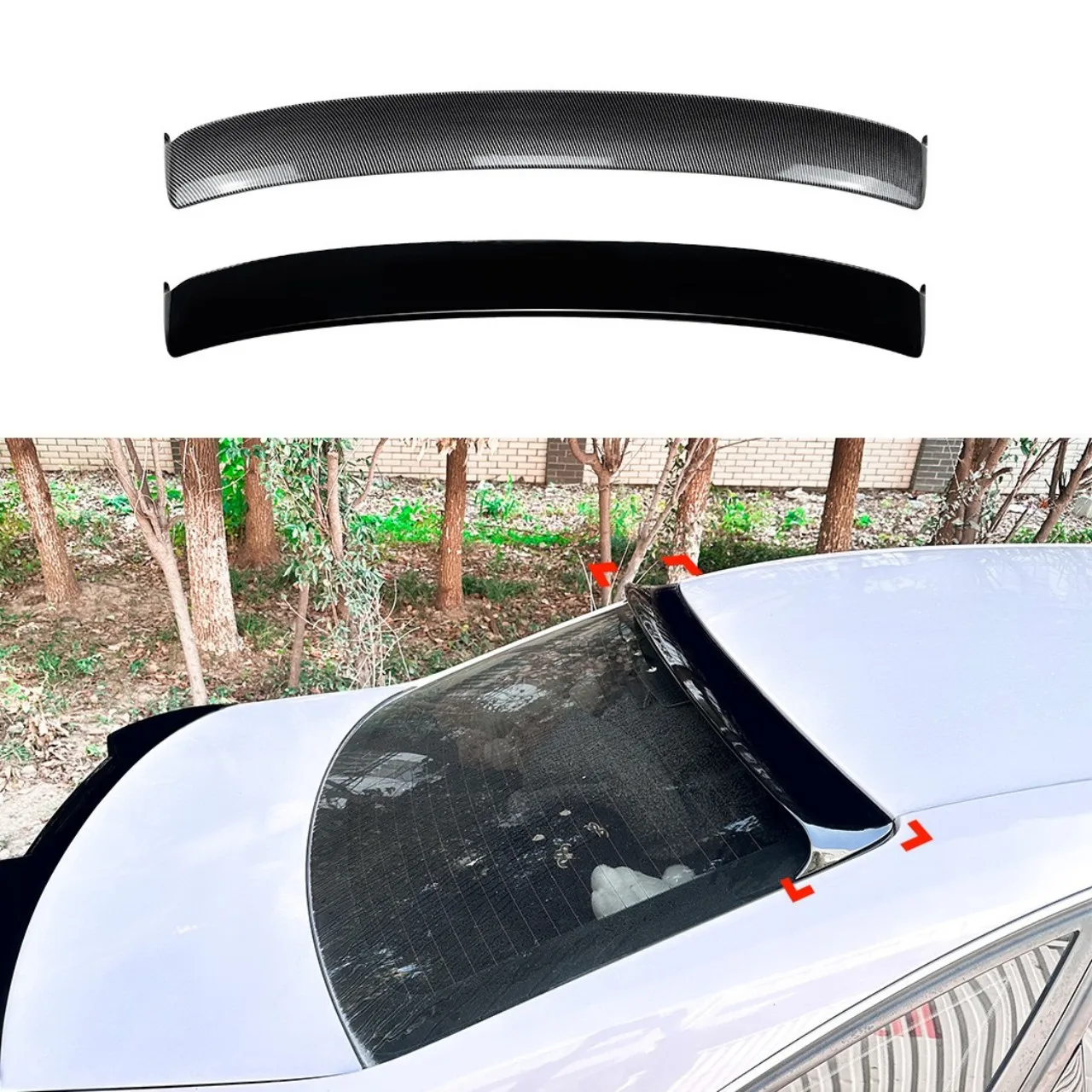 

For Audi A4 S4 B8 2009 2010 2011 2012 2013 2014 2015 2016 Car Tail Wings Rear Window Roof Spoiler