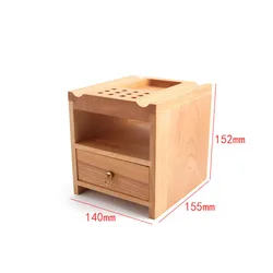 Baver Leather Craft Wooden Storage Tool Stand Organiser for Iron Edge Carving Holder
