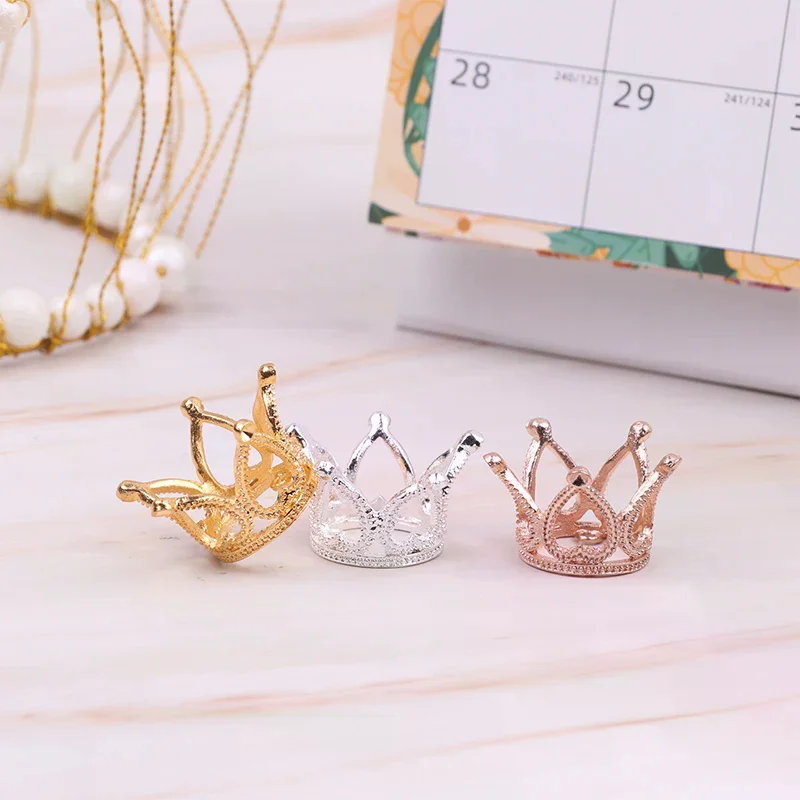 Couvre-chef couronne en métal, 1 pièce, accessoires pour cheveux, accessoires pour maison de poupée 1/6, jouet de jeu pour enfants