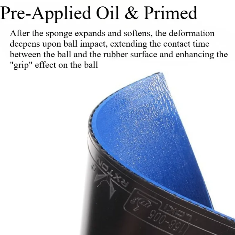 LOKI Table Tennis Rubber RXTON 1 Diamond Internal Energy with High Density Sponge Pre-Oiled · No Priming Needed Ping Pong Rubber