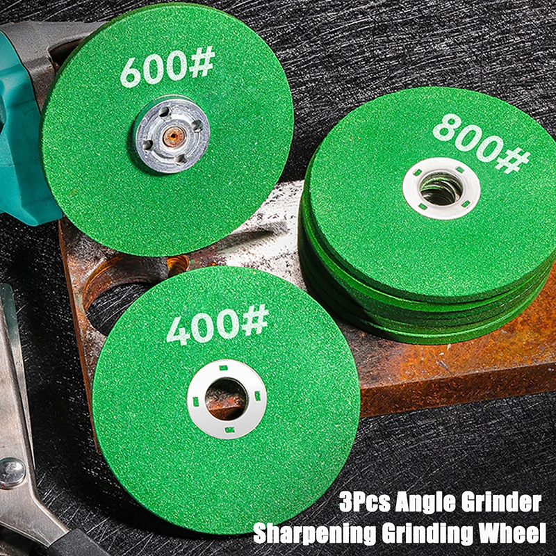 3Pcs Grinder Wheel Disc Angle Grinder Grinding Wheel Angle Grinder Cutting Flap Woodworking Sanding Rotary Abrasive Tool