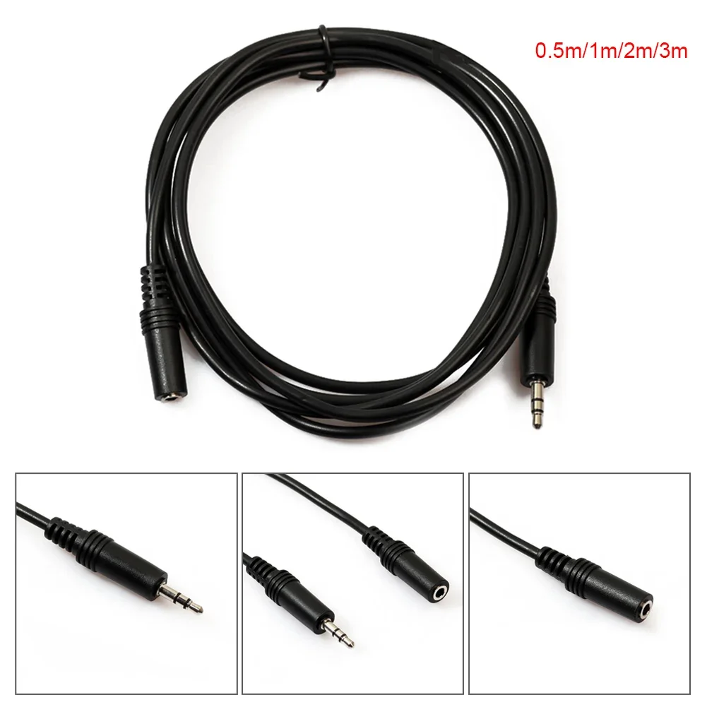 New 0.5/1/2/3 Meter 3.5mm Male to Female Audio Aux Cable Stereo Computer Headphone Extension Cord GDeals-15