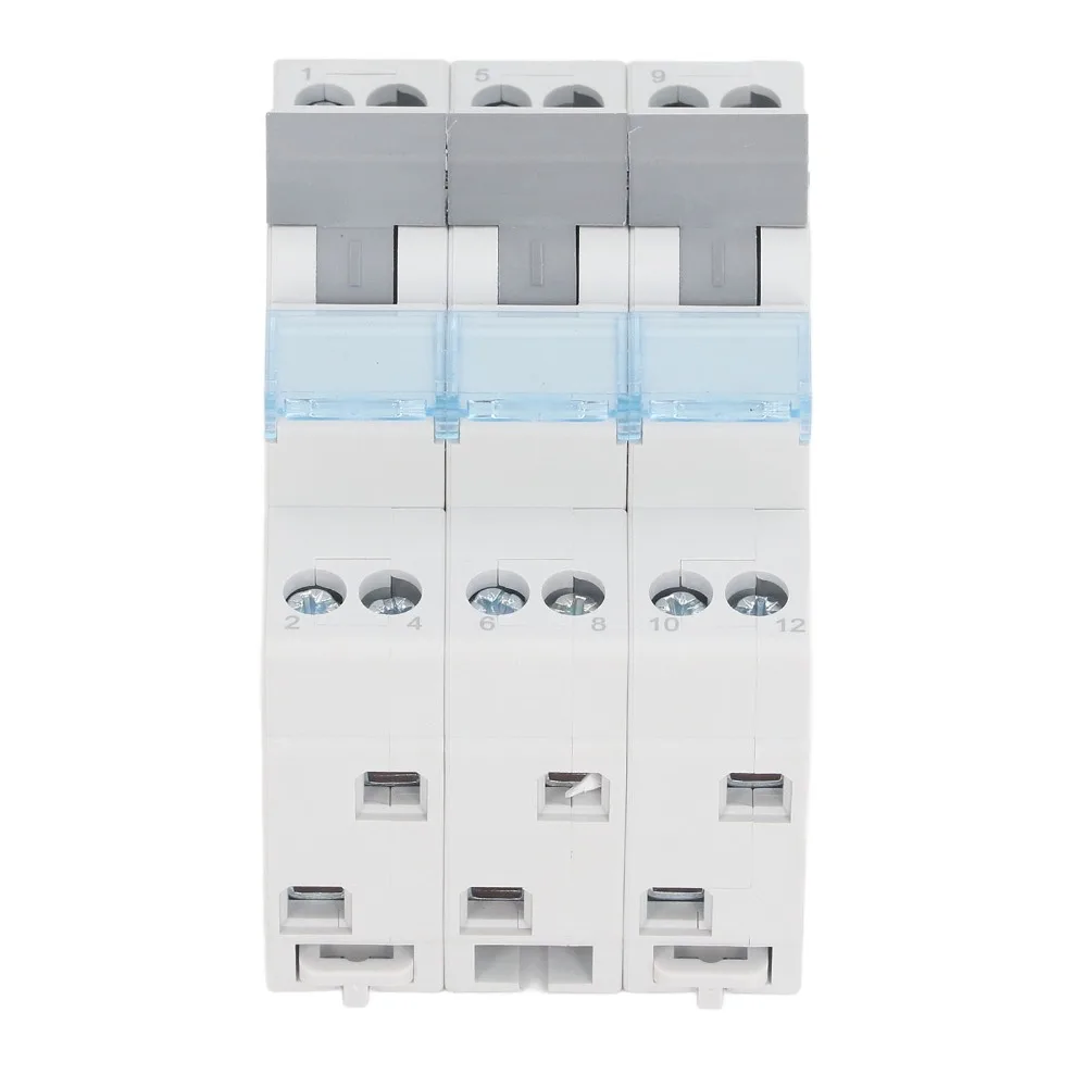 NLZ1-63 3P Dual Power Transfer Switch 63A 400V DIN Rail Mount Dual Power Manual Transfer Switch 3P Power Transfer Switch
