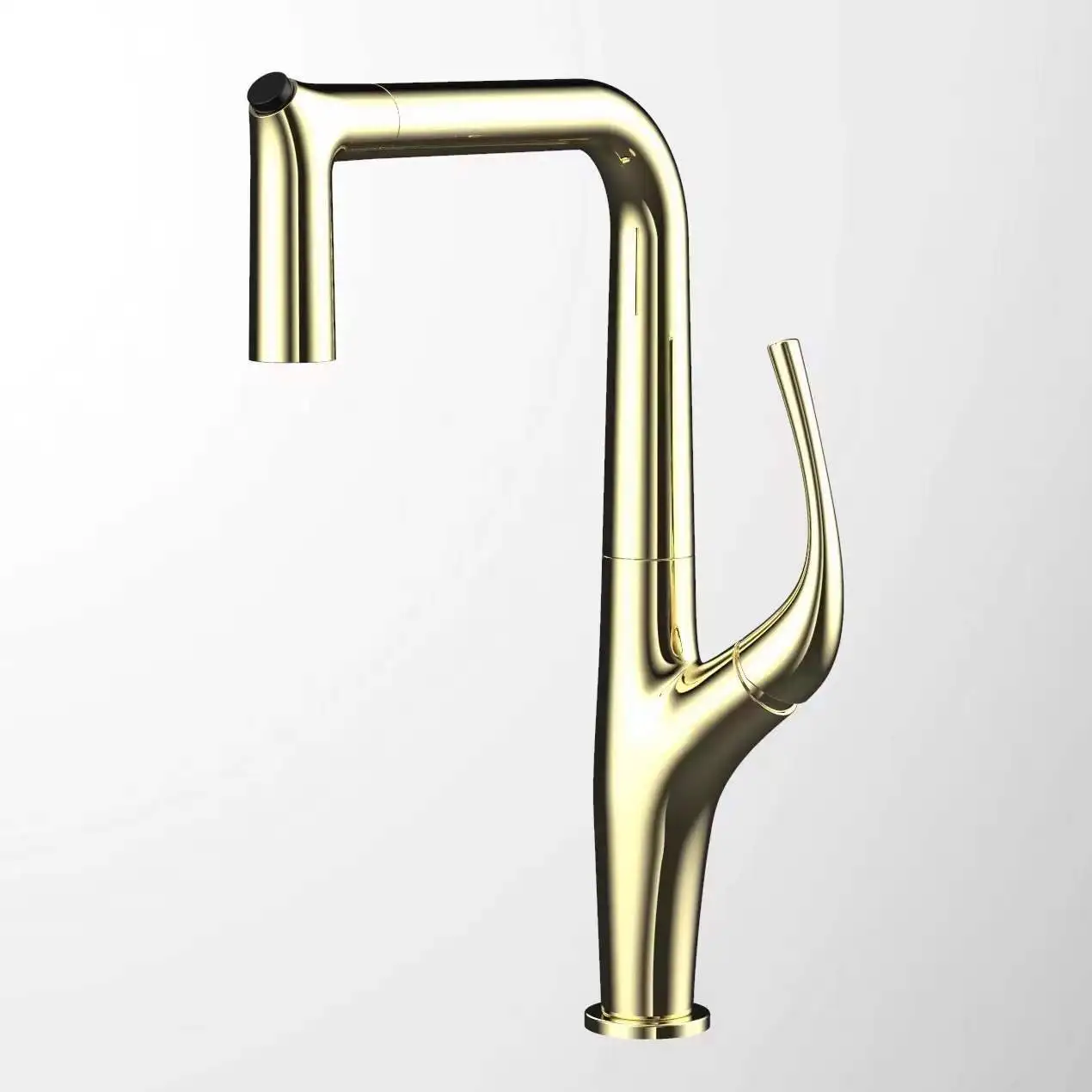 Top Quality Brass Popular design Kitchen sink faucet Single Hole Single handle Copper Cold hot water Kitchen Tap Dual mode spout