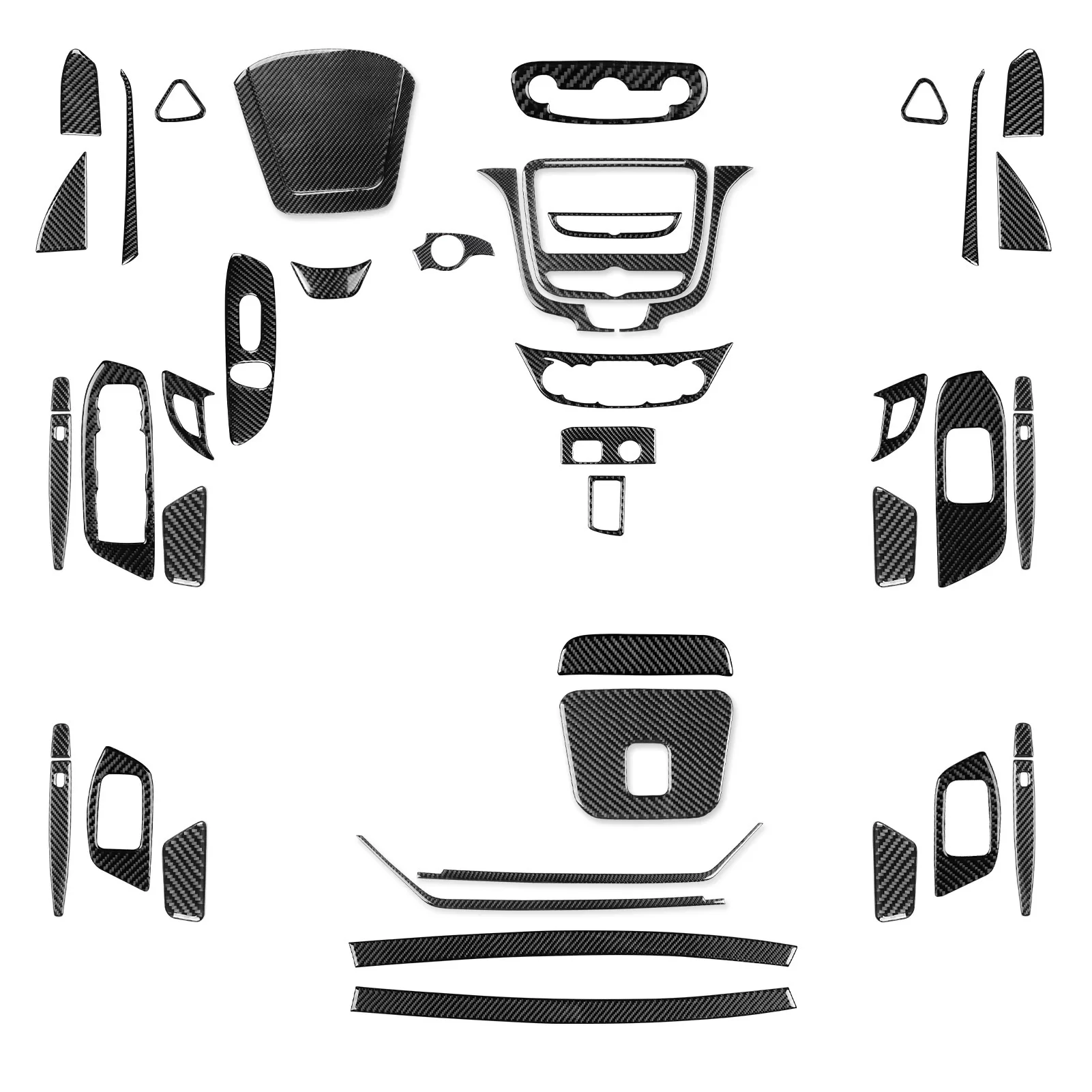 

For Chevrolet Equinox 2017-2022 Real Carbon Fiber Interior Modification