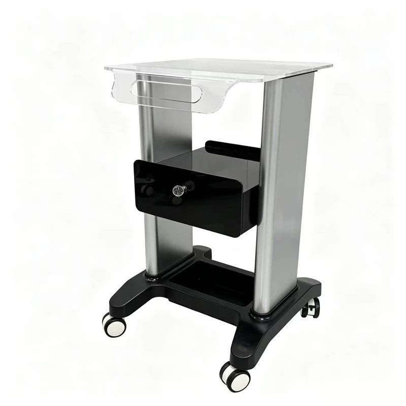 Beauty Equipment Cart, Acrylic Cart, Microbubble Hydrogen-Oxygen Cart, Beauty Storage Rack