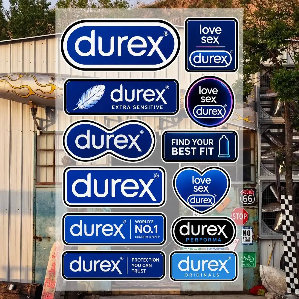 Durex Aesthetic Graffiti Waterproof PVC Stickers for Car Motorcycle Skateboard Helmet Notebook
