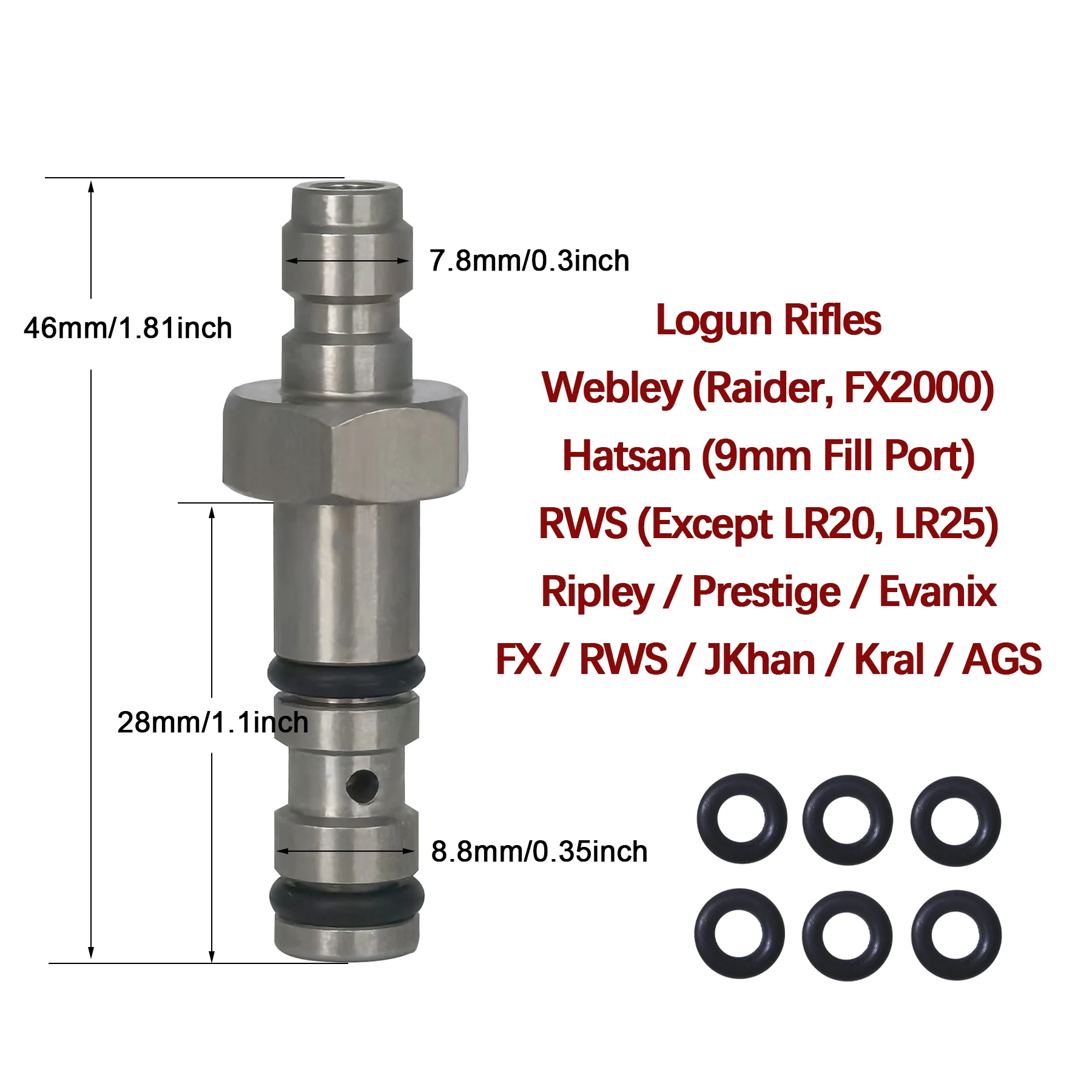 Air Filling Quick Charging Probe Fill Adapter