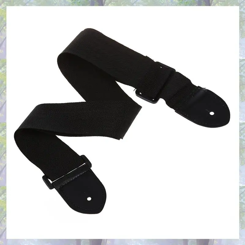 4X verstelbare gitaarband band akoestisch elektrisch 132 x 6 cm zwart