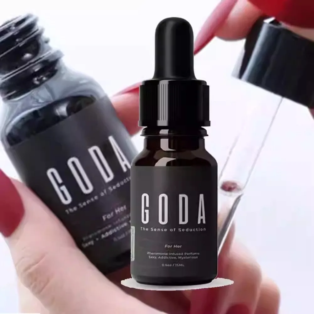 GODA For Her, Fragancia Femenina Allure - Aroma Duradero a Jazmín y Rosa - Diseño con Gotero - Fragancia de Aceite Árabe