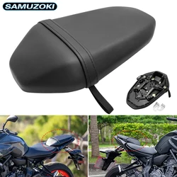 Motorcycle Black Seat Rear Pillion Passenger Rear Seat Assy For Yamaha MT-07 MT07 2018 2019 2020 2021 2022 2023