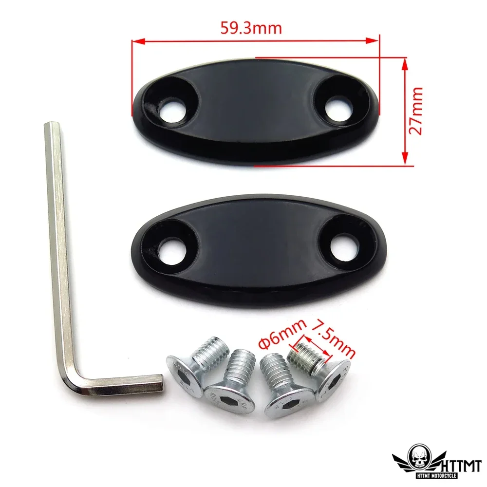 Motorcycle Parts Mirror Block Off Base Plates for 1999-2011 Honda Cbr 600 F4 F4I 900 Rr 929 954 1000Rr