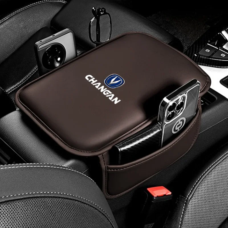 Memory Foam Car Center Console Lid Protection Pad Interior Armrest Organizer Pocket Cushion Set of 1 for Changan UNI-V UNI-K UNI