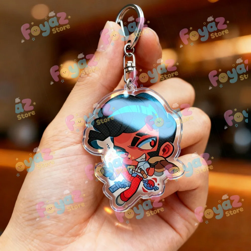 Deadlock Charms Chibi Keychain for Accessorie Shiv Pocket Doorman Drifter Mina Ivy Lash Paige Keyrings Jewelry Manga Gifts