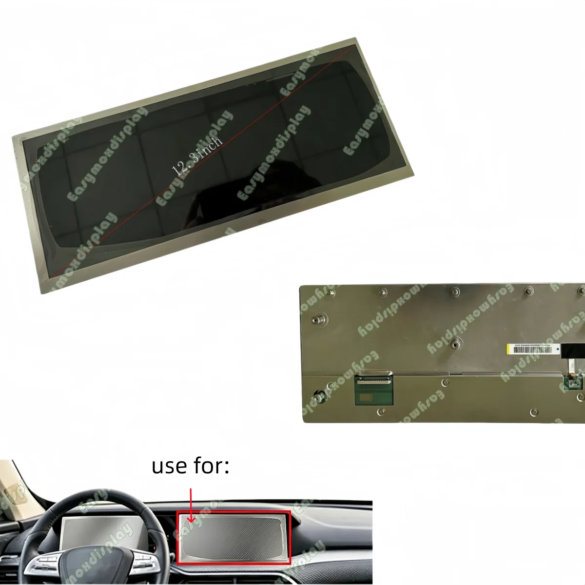 12.3 Inch LCD Display Screen For Bestune T77 Instrument Cluster Car Dashboard High Quality Replacement COG-SHYFT009-03A