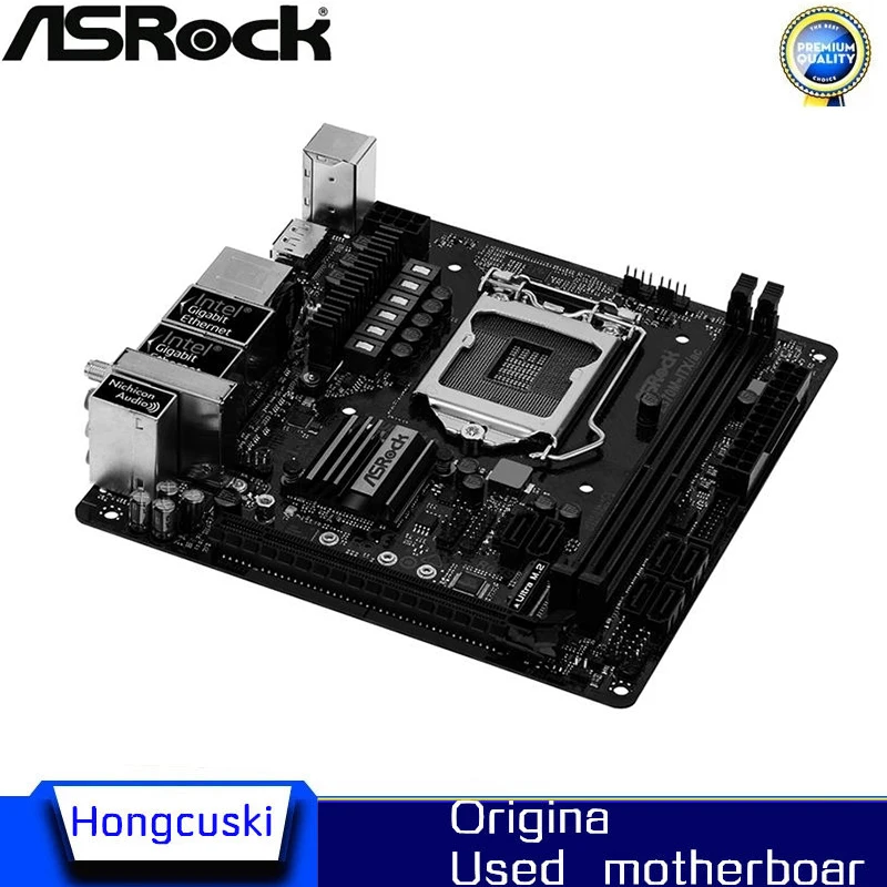 Z370i For ASRock Z370M-ITX/ac Original Used Desktop 1151 Motherboard Z370 Socket LGA1151 DDR4 SATA3 USB3.0 M.2