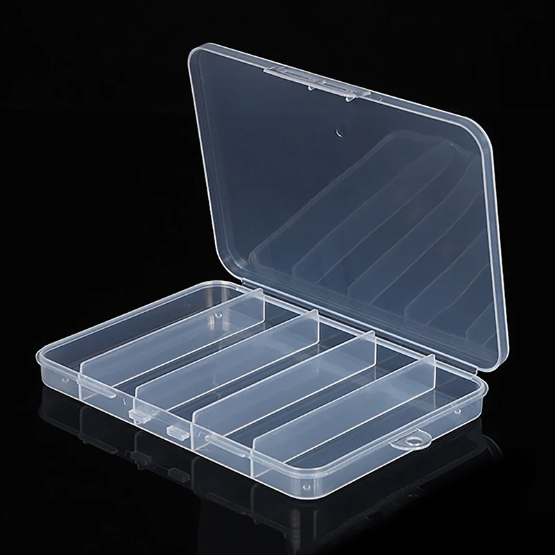 Transparent Fruit Fork Storage Box Organizer Plastic Storage Case Adjustable Container For Kids Fruit Fork Organizer Display Box