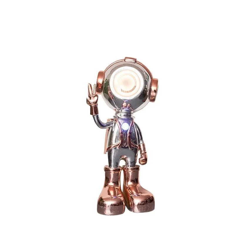 Internet celebrity cartoon space cat, floor-to-ceiling ornament hotel shopping mall, living room creative