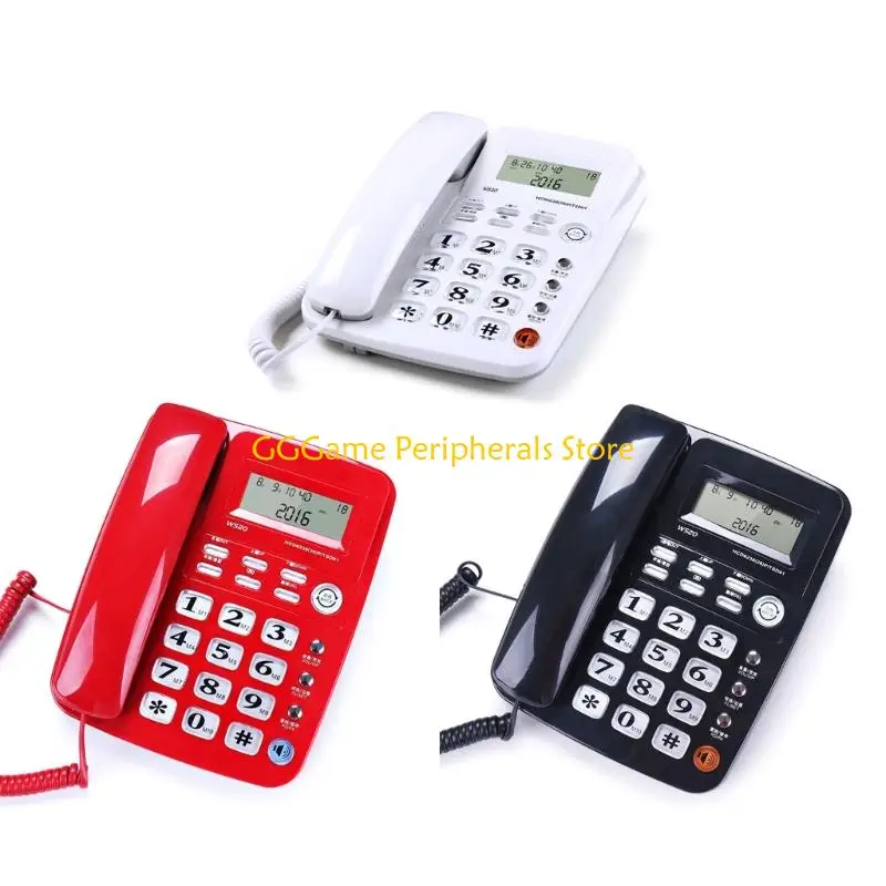 U55B Office Desk Phone With Caller Display Easy Calling Speakerphone Lightweighted Plastic Construction