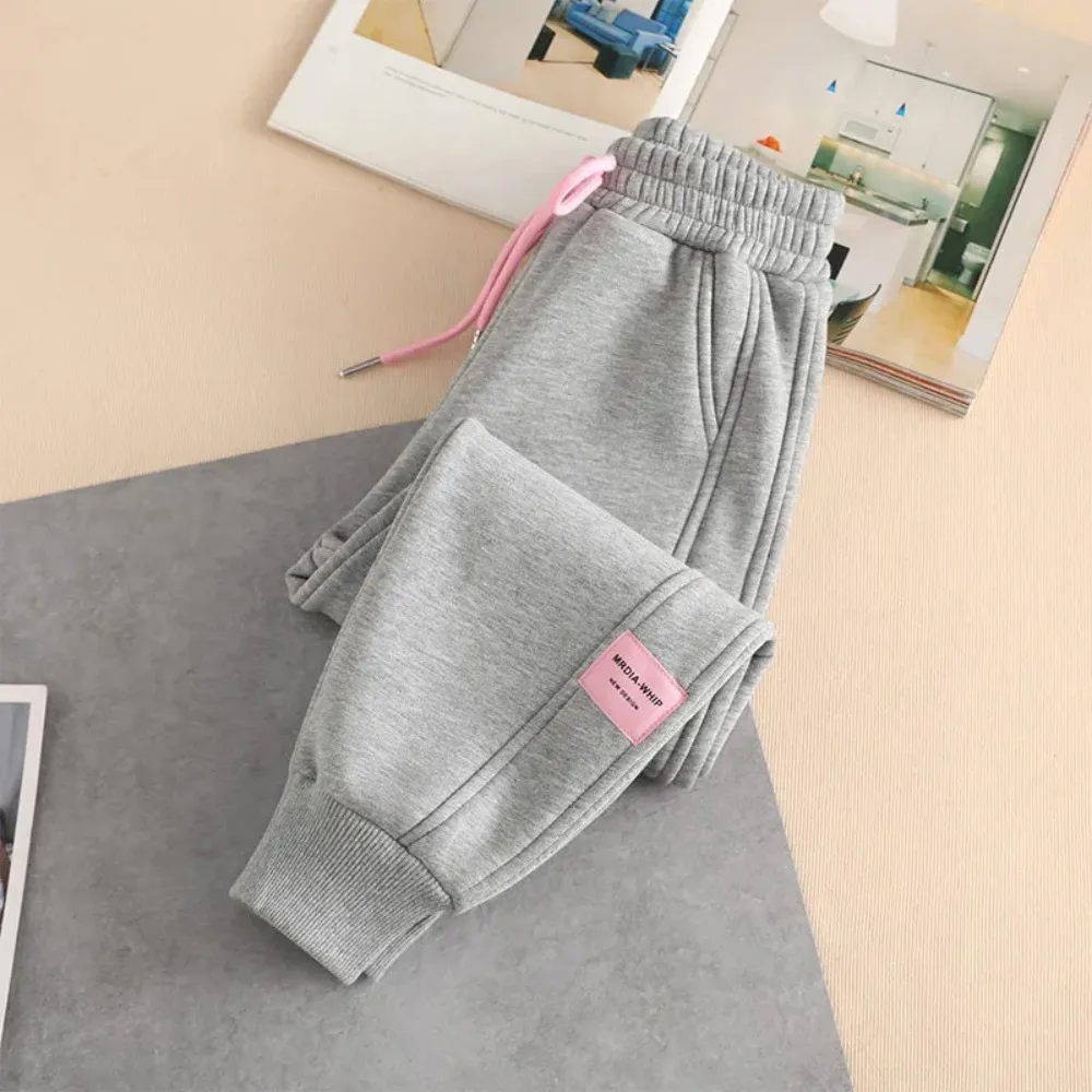 Children's Cotton Gray Casual Pants Girls Spring Clothes Girls Spring and Autumn Sports Pants