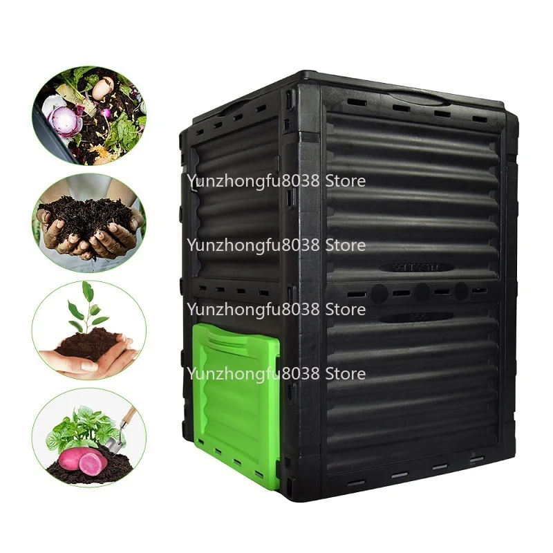 

Garden Deciduous Compost Bin, Vertical Bottomless 300L Large Capacity, Fermentable Organic Fertilizer