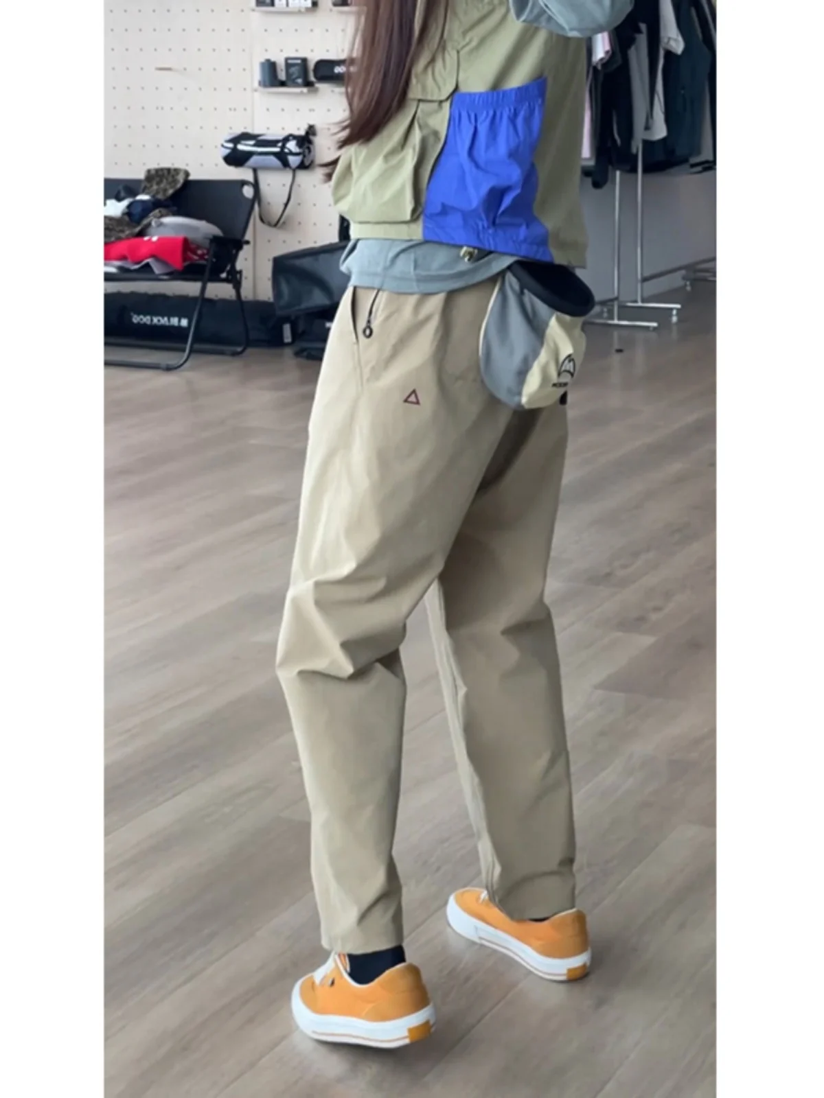 

American Sle Soft ell Waterproof Hiking Pants Men's Straight Leg Slightly Tapered Khaki Color Japanese Sle Outdoor Work...