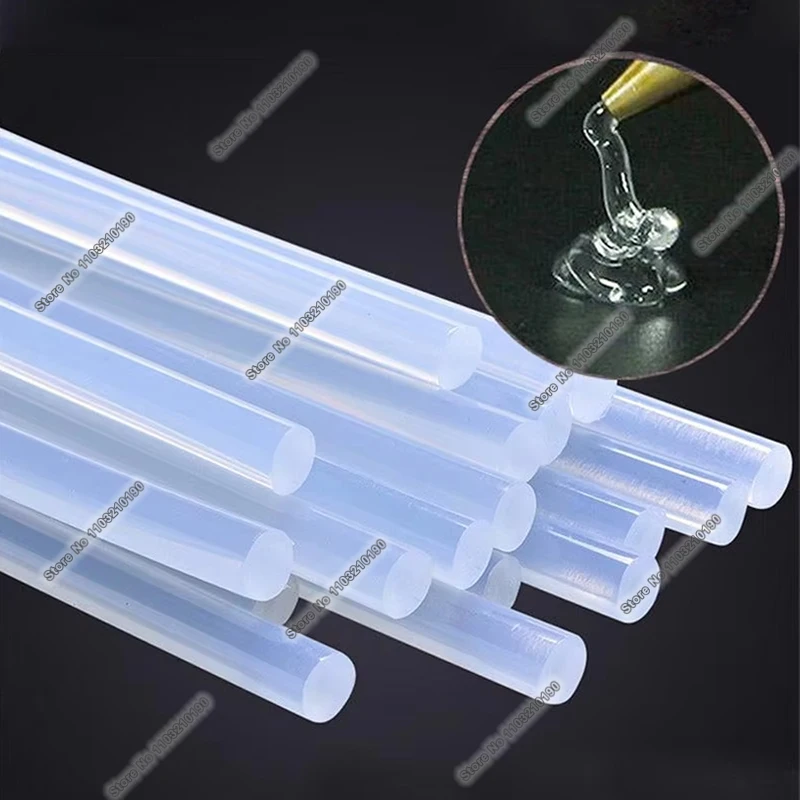 7/11mm High Viscosity Hot Melt Glue Stick Clear Transparent Strong Adhesive Bond for Plastic Woodworking Fabric Crafting Repair