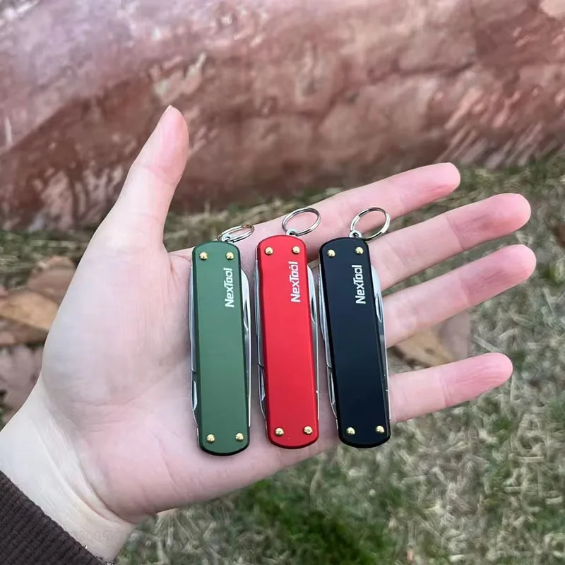 NexTool EDC Mini Multitool Knife Folding Scissors Nail File Portable Screwdriver Outdoor Cutter Combination Hand Tools