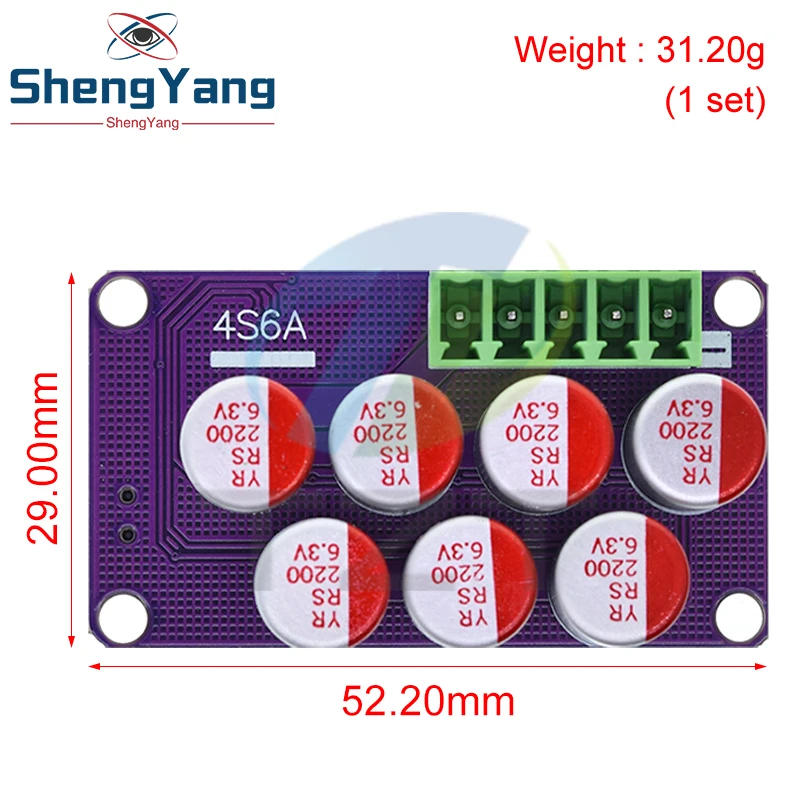 TZT 4S 6A High Current Lithium Battery Active Equalization Board Lifepo4 Battery Energy Transfer Equalization Capacitor image 6